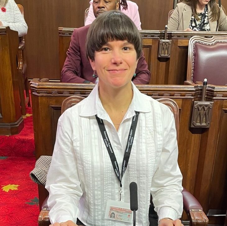 Mélodie Kline représente le CSF à l’Institut national sur la démocratie parlementaire 